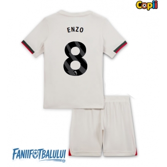 Chelsea Enzo Fernandez #8 Echipament de Fotbal Replică 2025-26 Copii Deplasare (+ Șorturi)